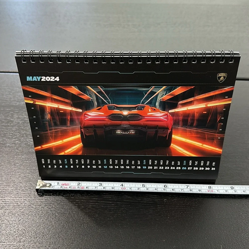 Lamborghini VIP Customer Desk Calendars and New Year Card with Buildable Model